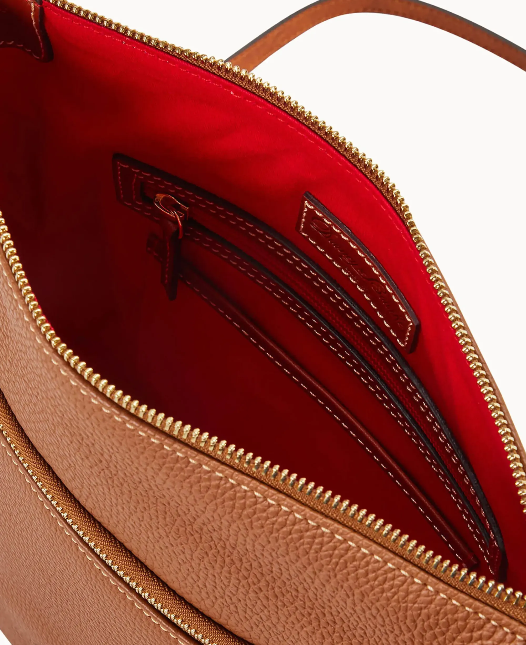 Dooney & Bourke The Pebble Grain Collection|Pebbled Leather<Pebble Grain Large Tassel Crossbody Caramel