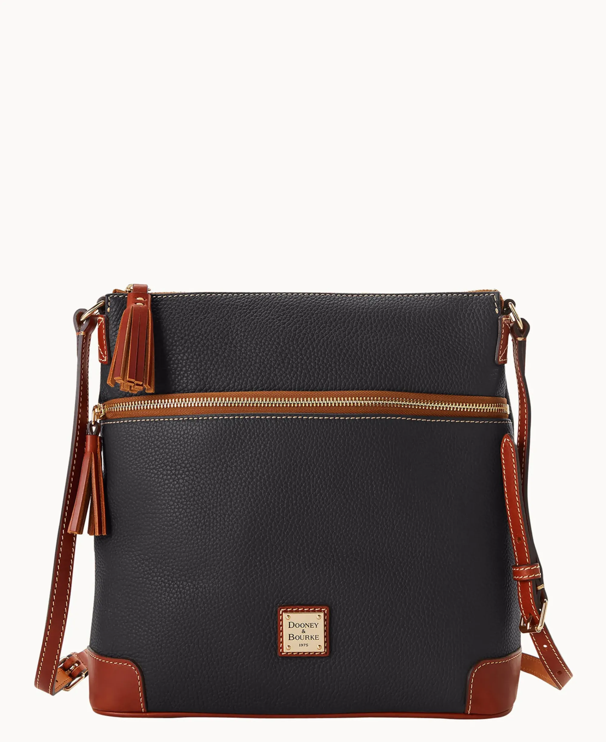 Dooney & Bourke The Pebble Grain Collection|Pebbled Leather<Pebble Grain Large Tassel Crossbody Black
