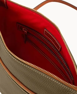 Dooney & Bourke The Pebble Grain Collection|Pebbled Leather<Pebble Grain Large Tassel Crossbody Olive