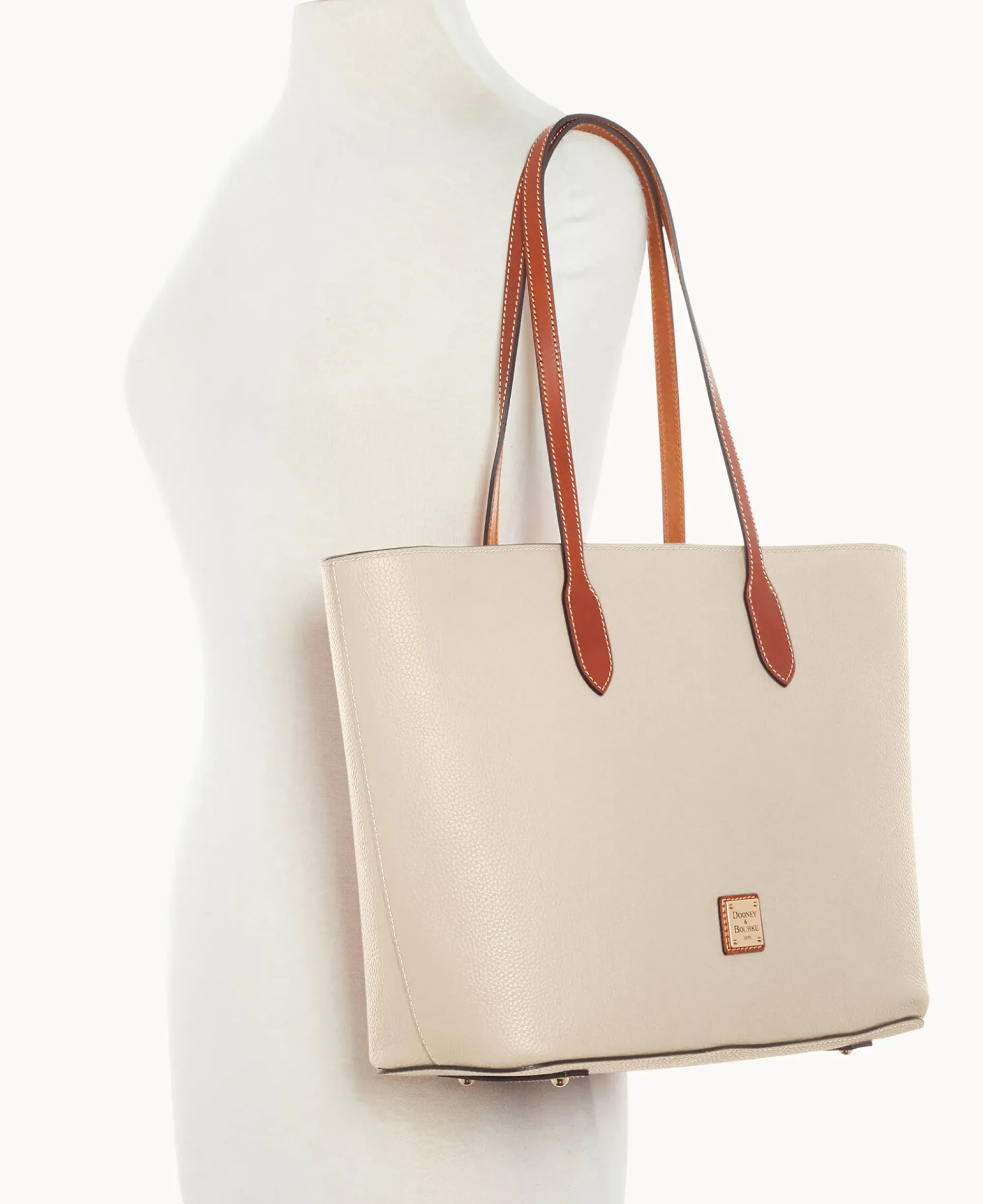 Dooney & Bourke The Pebble Grain Collection|Pebbled Leather<Pebble Grain Large Tote Bone