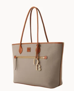 Dooney & Bourke The Pebble Grain Collection|Ready For the Getaway<Pebble Grain Large Tote Taupe