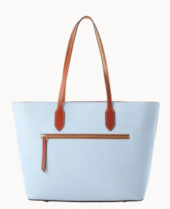Dooney & Bourke The Pebble Grain Collection|Pebbled Leather<Pebble Grain Large Tote Glacier Blue