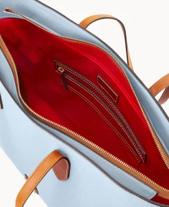 Dooney & Bourke The Pebble Grain Collection|Pebbled Leather<Pebble Grain Large Tote Glacier Blue