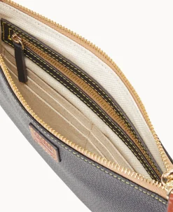 Dooney & Bourke The Pebble Grain Collection|Grab and Go<Pebble Grain Large Wristlet Black