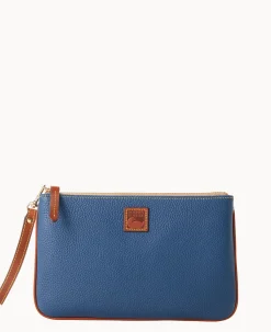 Dooney & Bourke The Pebble Grain Collection|Grab and Go<Pebble Grain Large Wristlet Jeans
