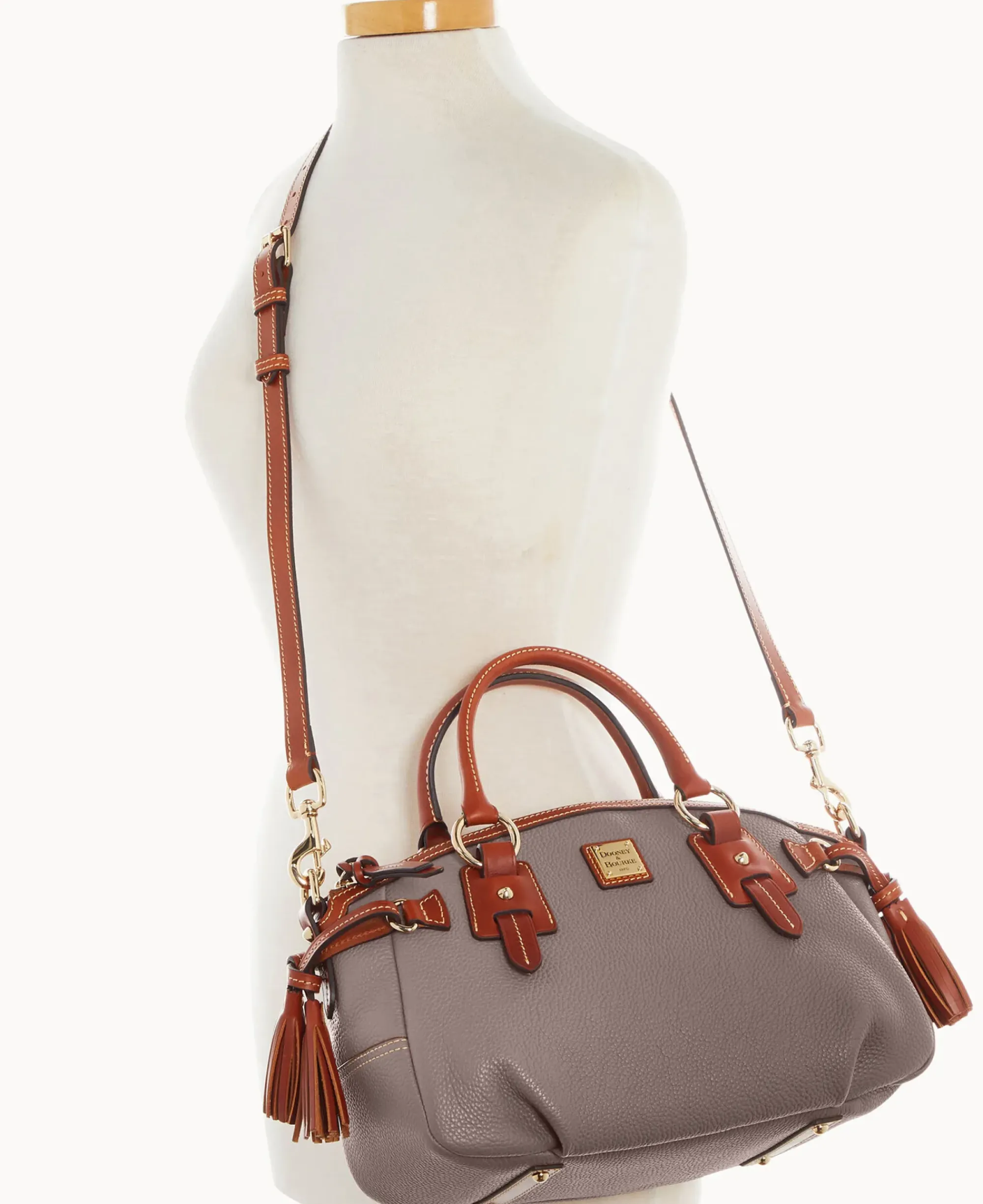 Dooney & Bourke The Pebble Grain Collection|Pebbled Leather<Pebble Grain Medium Mail Satchel Elephant