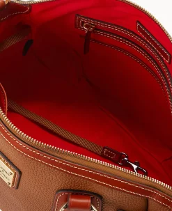 Dooney & Bourke The Pebble Grain Collection|Pebbled Leather<Pebble Grain Medium Mail Satchel Caramel