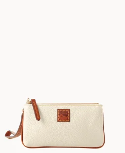 Dooney & Bourke The Pebble Grain Collection|Grab and Go<Pebble Grain Medium Wristlet Bone
