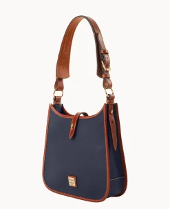 Dooney & Bourke The Pebble Grain Collection|Pebbled Leather<Pebble Grain Messenger Midnight Blue