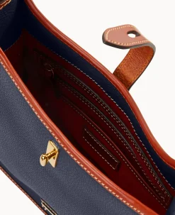 Dooney & Bourke The Pebble Grain Collection|Pebbled Leather<Pebble Grain Messenger Midnight Blue