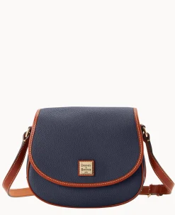 Dooney & Bourke The Pebble Grain Collection|Pebbled Leather<Pebble Grain Saddle Bag Midnight Blue