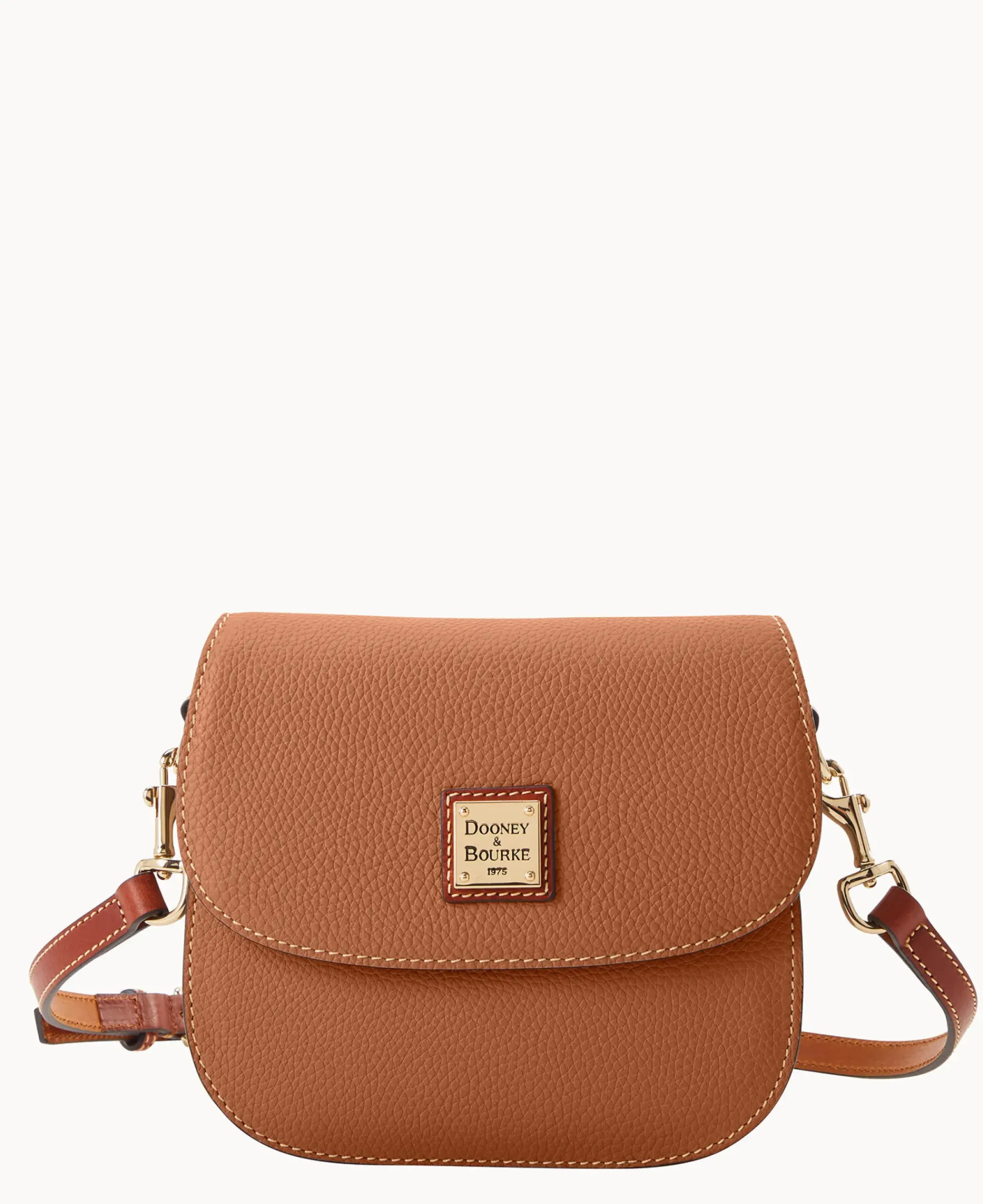 Dooney & Bourke The Pebble Grain Collection|Pebbled Leather<Pebble Grain Saddle Bag Caramel