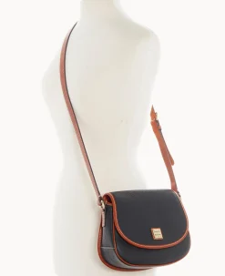 Dooney & Bourke The Pebble Grain Collection|Pebbled Leather<Pebble Grain Saddle Bag Black