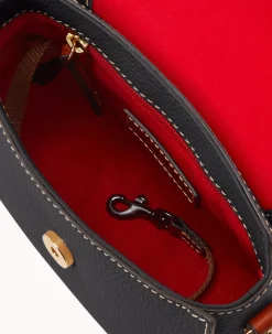 Dooney & Bourke The Pebble Grain Collection|Pebbled Leather<Pebble Grain Saddle Bag Black