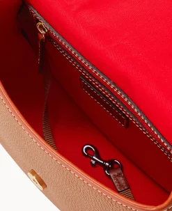 Dooney & Bourke The Pebble Grain Collection|Pebbled Leather<Pebble Grain Saddle Bag Caramel