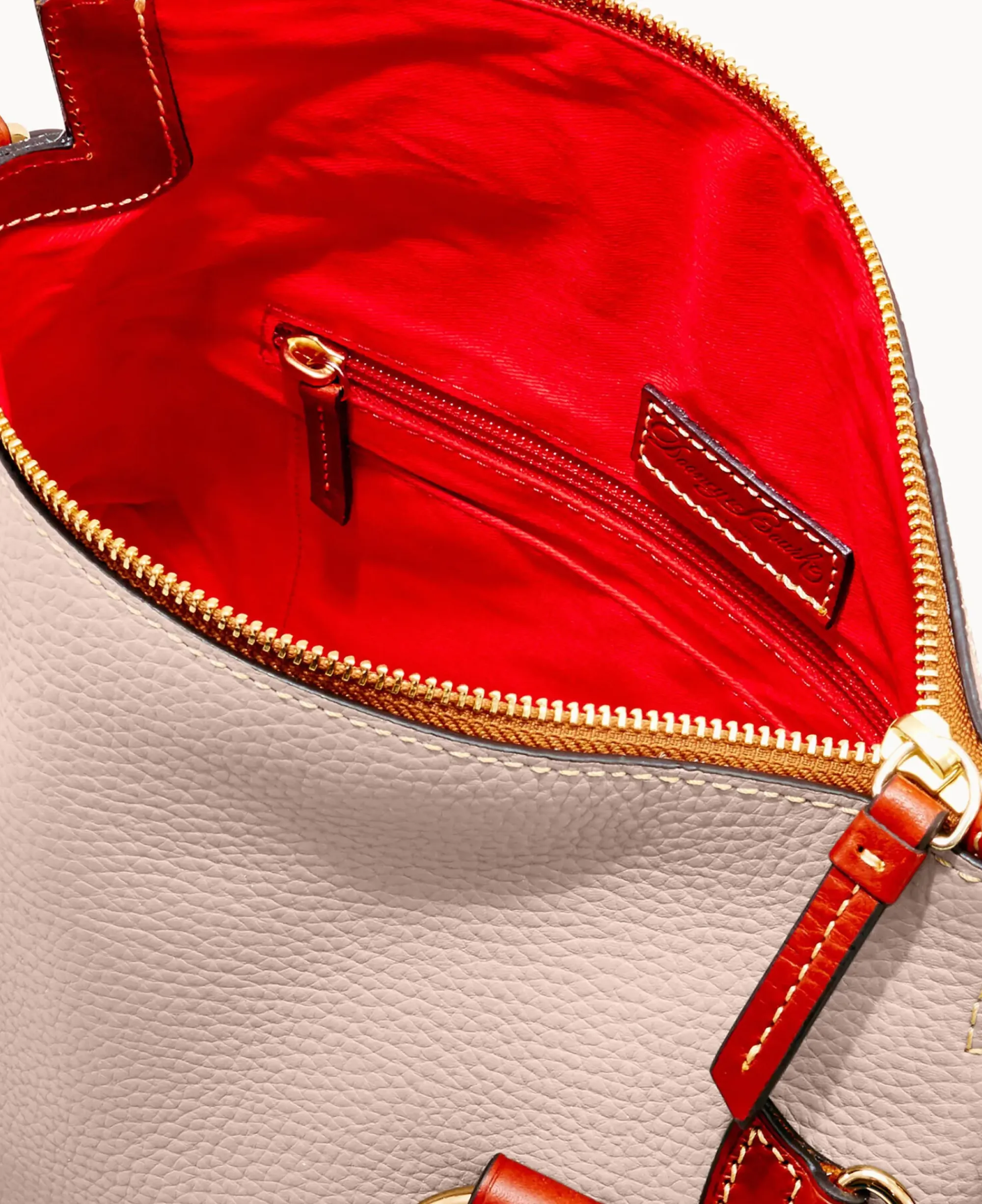 Dooney & Bourke The Pebble Grain Collection|Ready For the Getaway<Pebble Grain Satchel Oyster