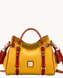 Dooney & Bourke The Pebble Grain Collection|Ready For the Getaway<Pebble Grain Satchel Mustard