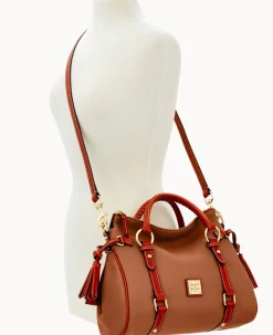 Dooney & Bourke The Pebble Grain Collection|Ready For the Getaway<Pebble Grain Satchel Caramel