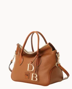 Dooney & Bourke The Pebble Grain Collection|Ready For the Getaway<Pebble Grain Satchel Caramel