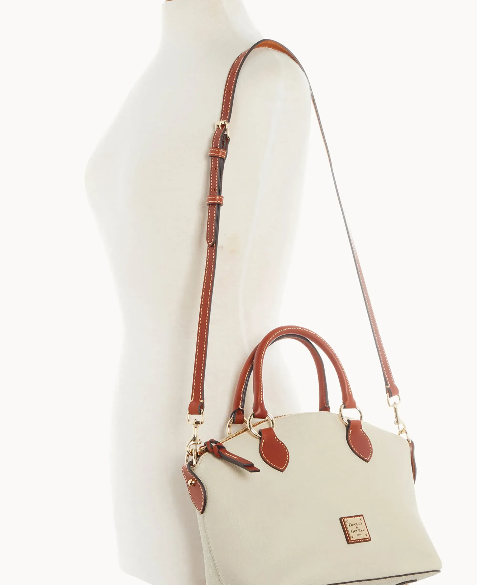 Dooney & Bourke The Pebble Grain Collection|Pebbled Leather<Pebble Grain Satchel Bone