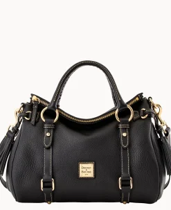 Dooney & Bourke The Pebble Grain Collection|Ready For the Getaway<Pebble Grain Satchel Black Black