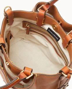 Dooney & Bourke The Pebble Grain Collection|Pebbled Leather<Pebble Grain Small Barlow Caramel