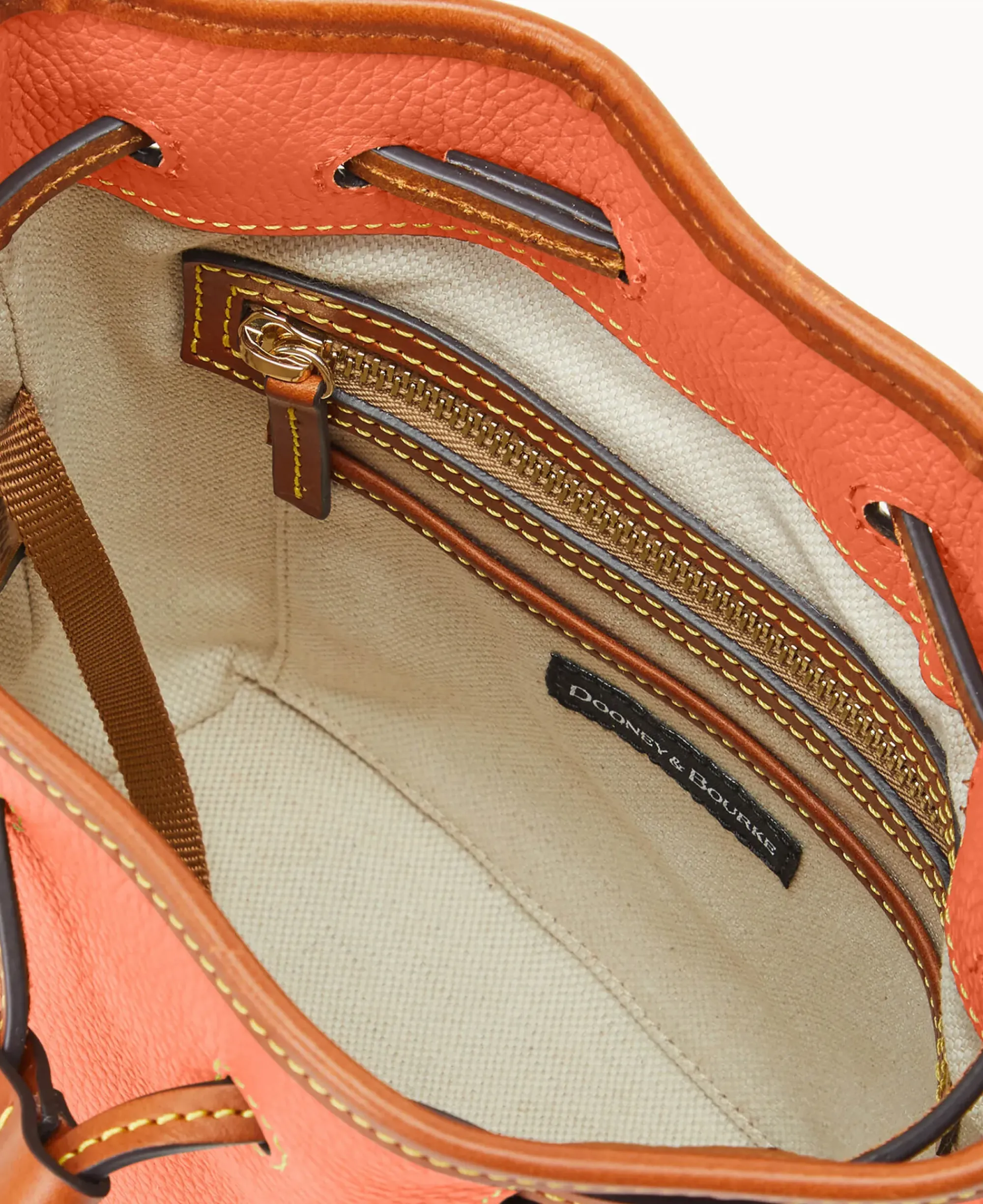Dooney & Bourke The Pebble Grain Collection|Pebbled Leather<Pebble Grain Small Drawstring Coral