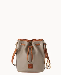 Dooney & Bourke The Pebble Grain Collection|Pebbled Leather<Pebble Grain Small Drawstring Taupe