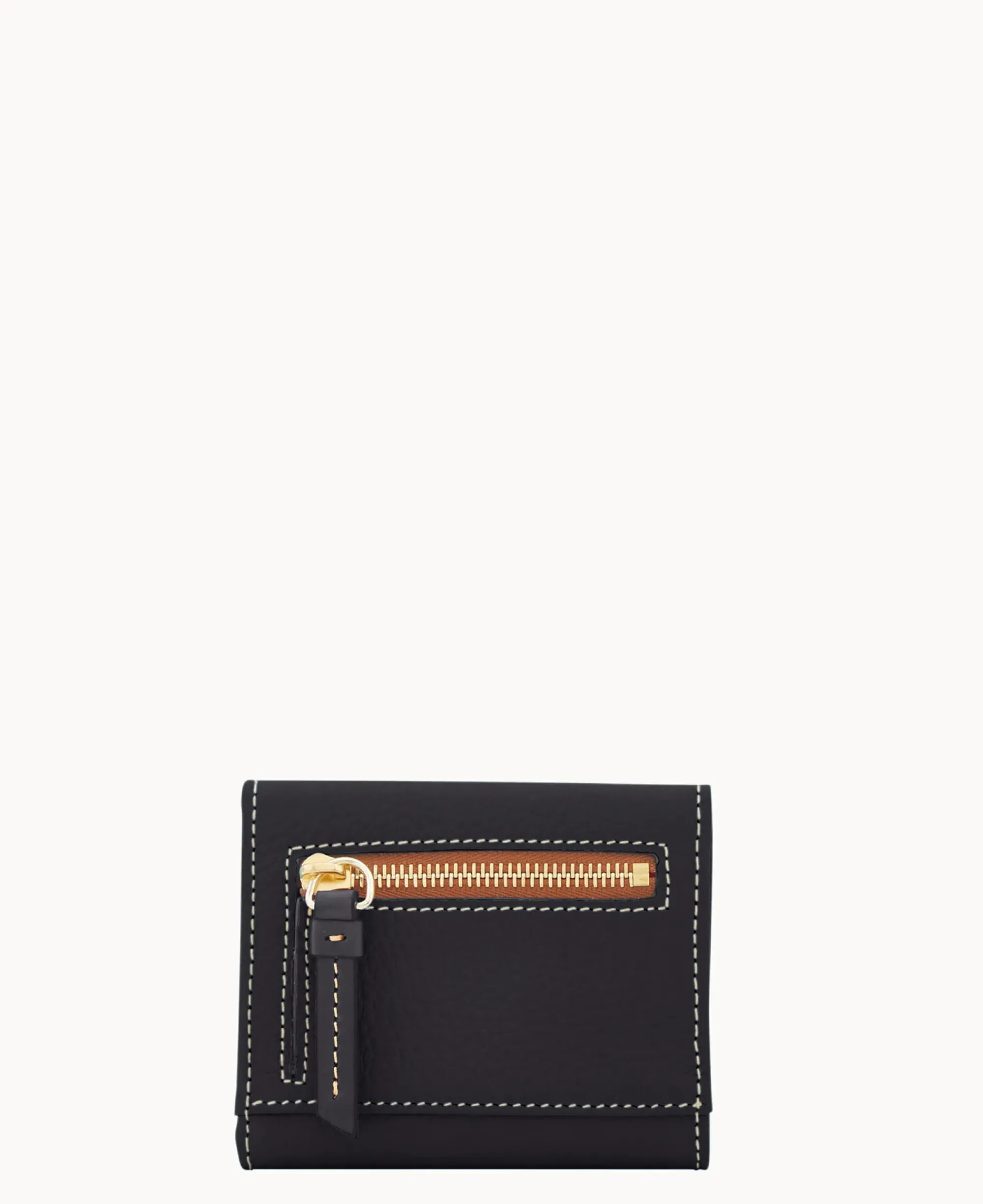 Dooney & Bourke The Pebble Grain Collection|Grab and Go<Pebble Grain Small Flap Credit Card Wallet Black Black