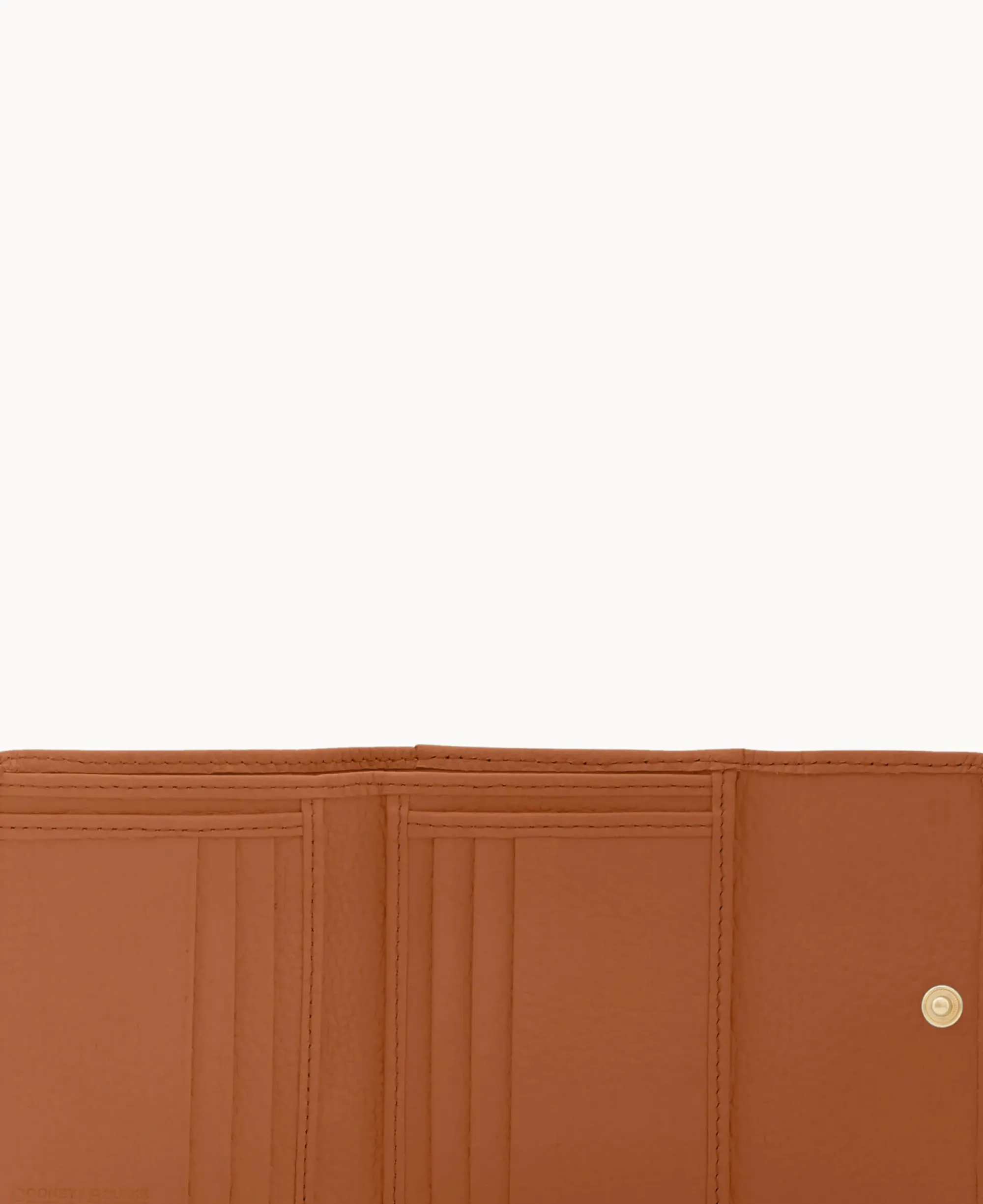 Dooney & Bourke The Pebble Grain Collection|Grab and Go<Pebble Grain Small Flap Credit Card Wallet Caramel