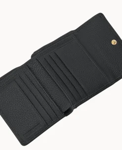 Dooney & Bourke The Pebble Grain Collection|Grab and Go<Pebble Grain Small Flap Credit Card Wallet Black