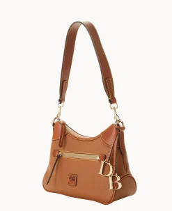 Dooney & Bourke The Pebble Grain Collection|Ready For the Getaway<Pebble Grain Small Hobo Caramel