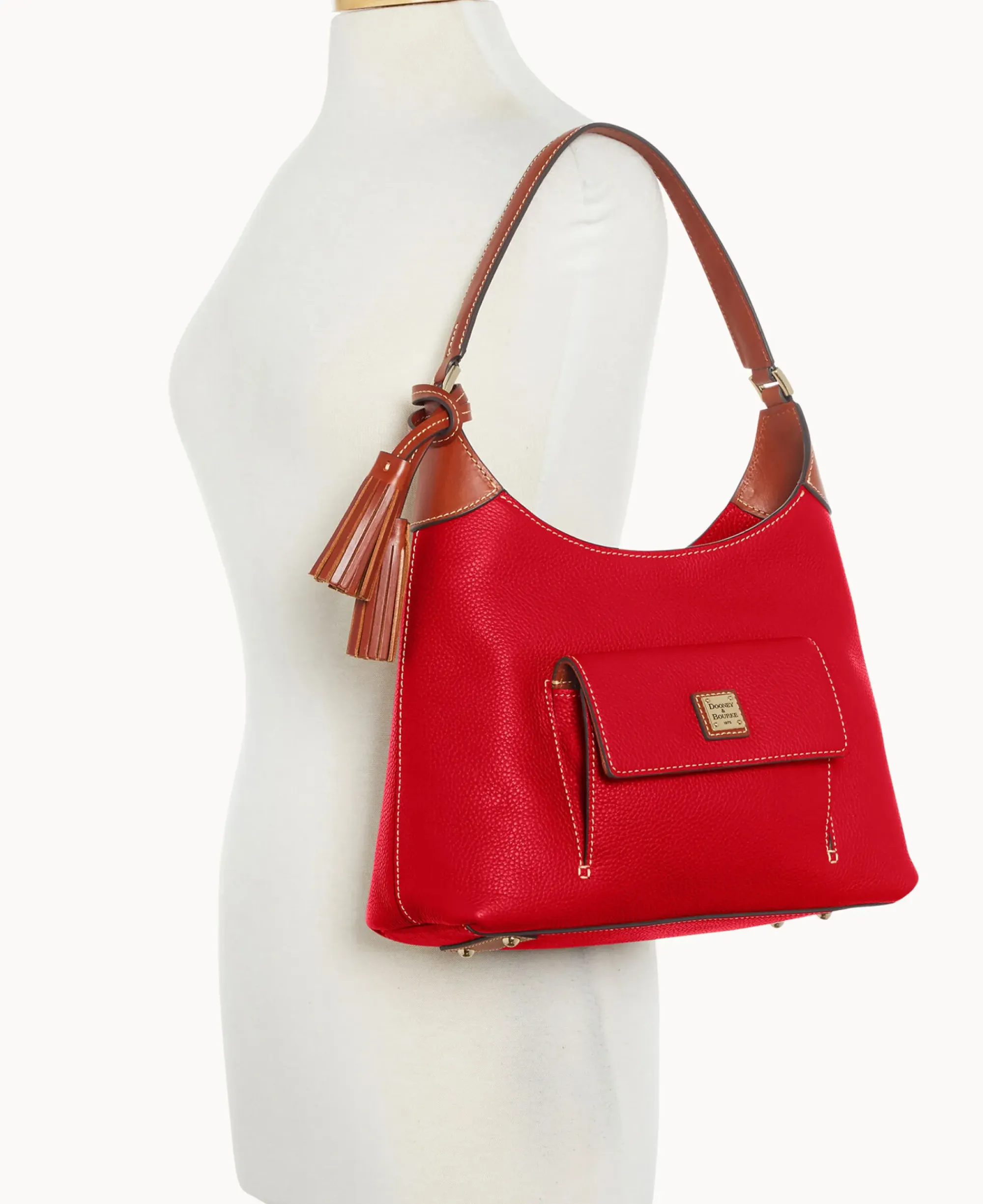 Dooney & Bourke The Pebble Grain Collection|Pebbled Leather<Pebble Grain Small Hobo Red