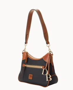 Dooney & Bourke The Pebble Grain Collection|Ready For the Getaway<Pebble Grain Small Hobo Black