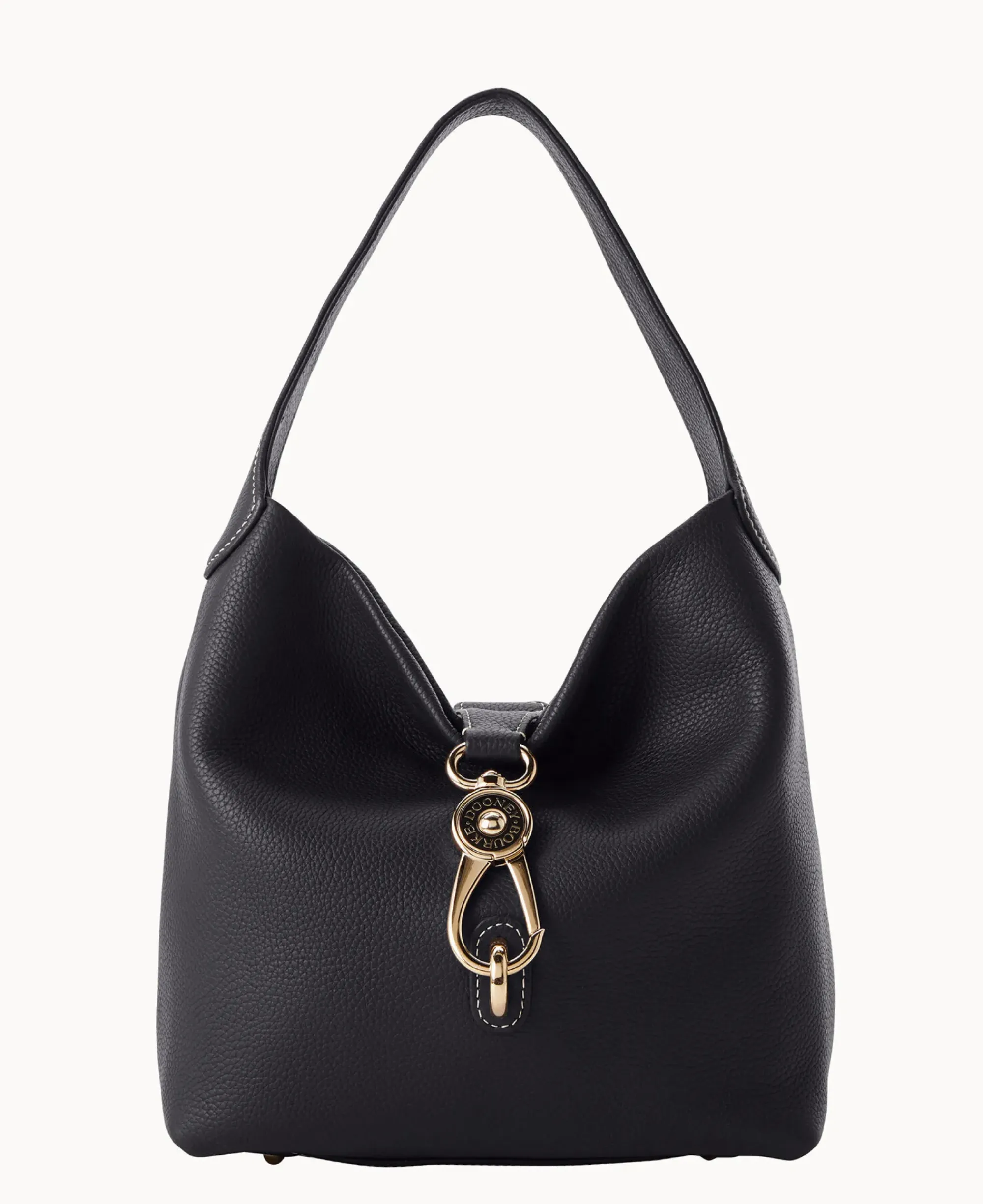 Dooney & Bourke The Pebble Grain Collection|Ready For the Getaway<Pebble Grain Small Logo Lock Sac Black