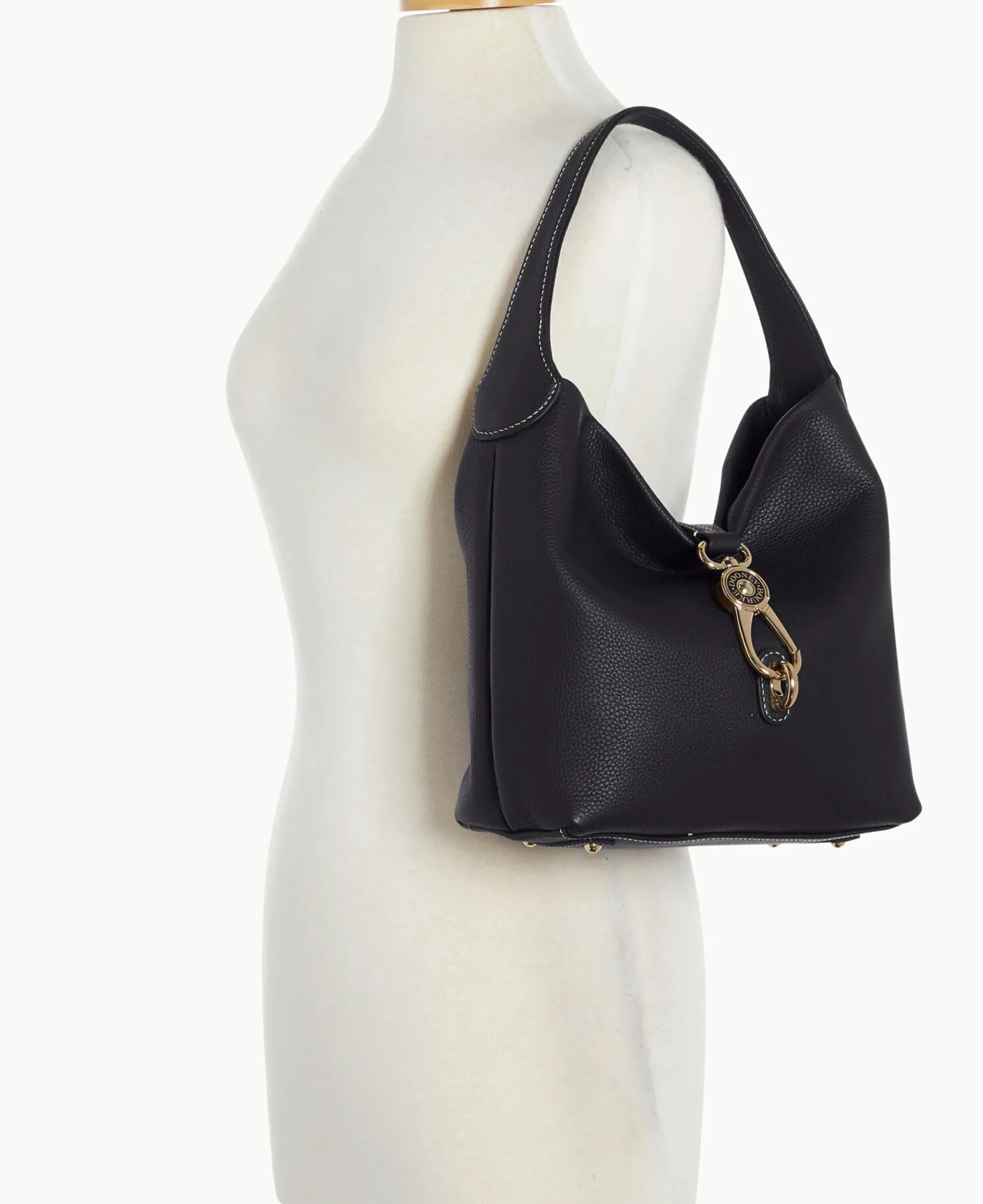 Dooney & Bourke The Pebble Grain Collection|Ready For the Getaway<Pebble Grain Small Logo Lock Sac Black