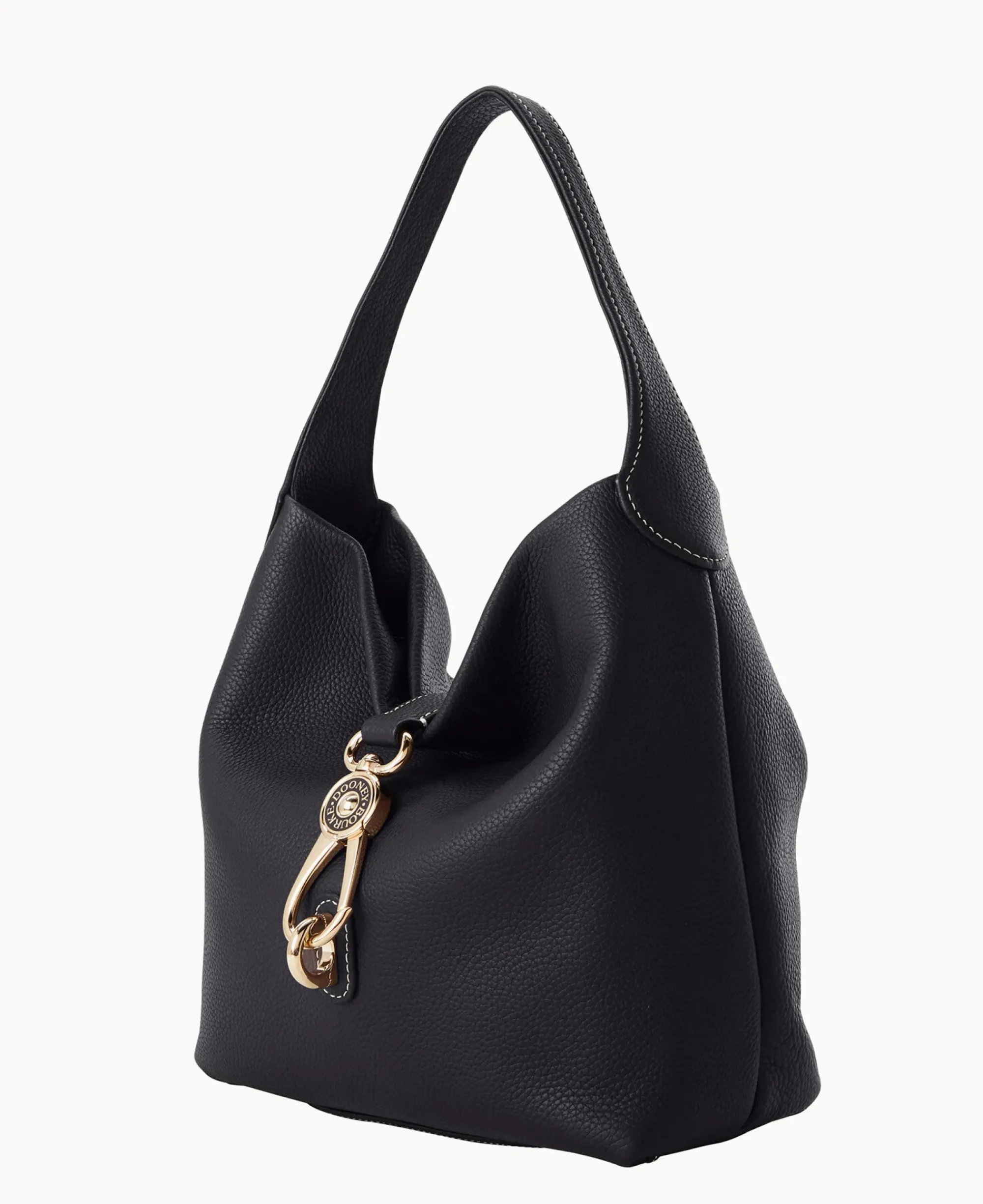 Dooney & Bourke The Pebble Grain Collection|Ready For the Getaway<Pebble Grain Small Logo Lock Sac Black