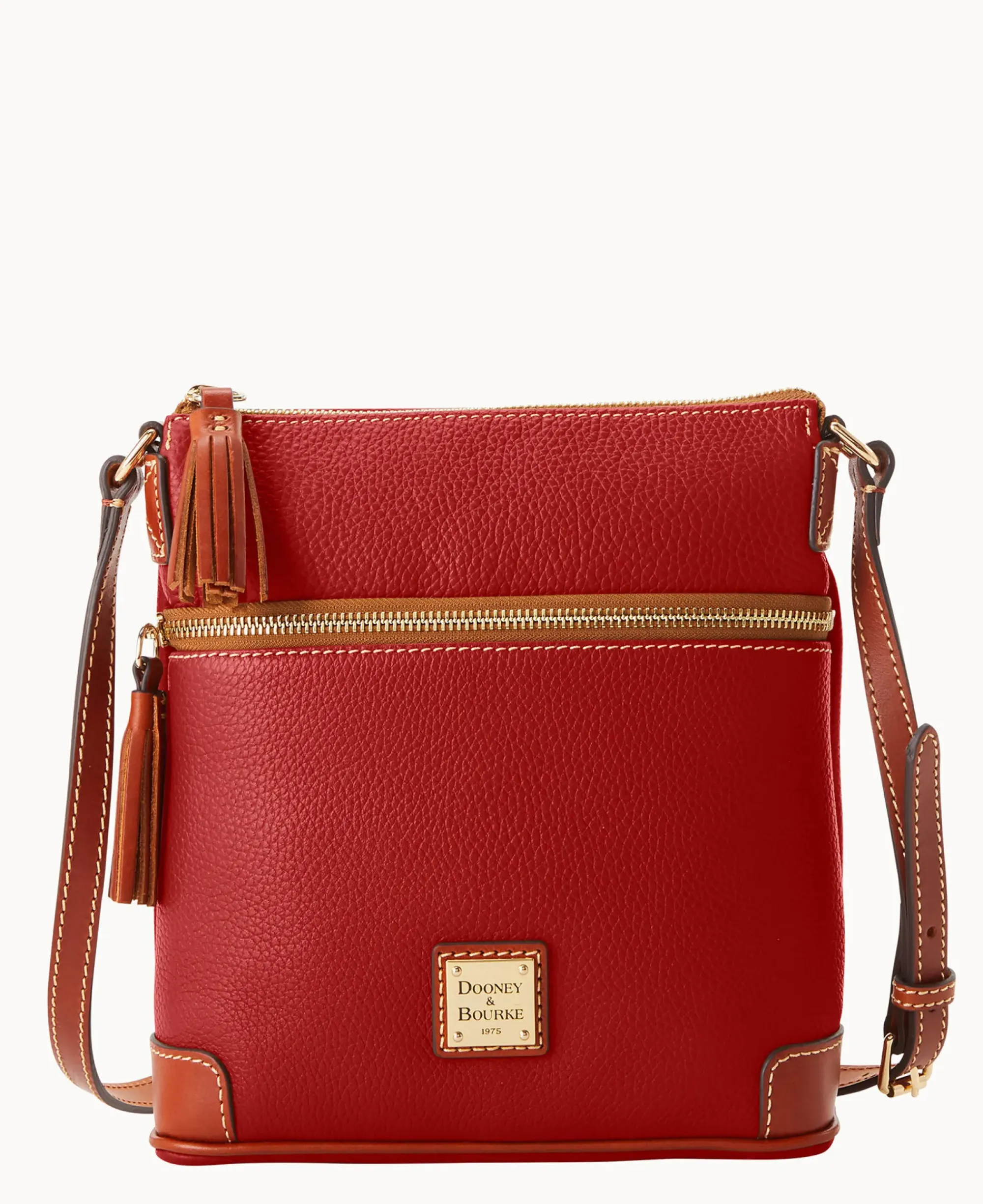 Dooney & Bourke The Pebble Grain Collection|Pebbled Leather<Pebble Grain Small Tassel Crossbody Red