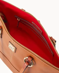 Dooney & Bourke The Pebble Grain Collection|Ready For the Getaway<Pebble Grain Small Tobi Tote Caramel