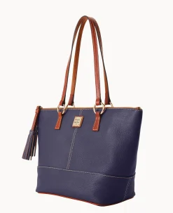 Dooney & Bourke The Pebble Grain Collection|Ready For the Getaway<Pebble Grain Small Tobi Tote Midnight Blue