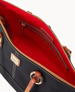 Dooney & Bourke The Pebble Grain Collection|Ready For the Getaway<Pebble Grain Small Tobi Tote Black