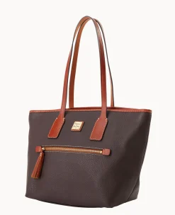 Dooney & Bourke The Pebble Grain Collection|Pebbled Leather<Pebble Grain Small Tote Brown Tmoro