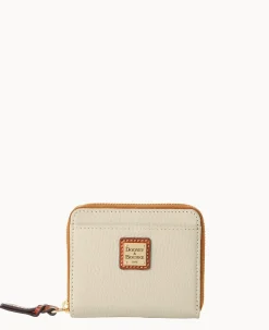 Dooney & Bourke The Pebble Grain Collection|Grab and Go<Pebble Grain Small Zip Around Bone