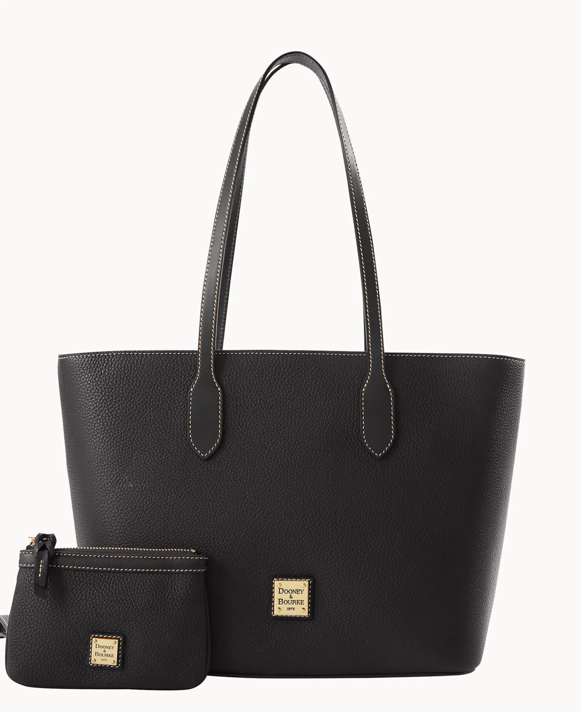 Dooney & Bourke The Pebble Grain Collection|Pebbled Leather<Pebble Grain Tote With Medium Wristlet Black