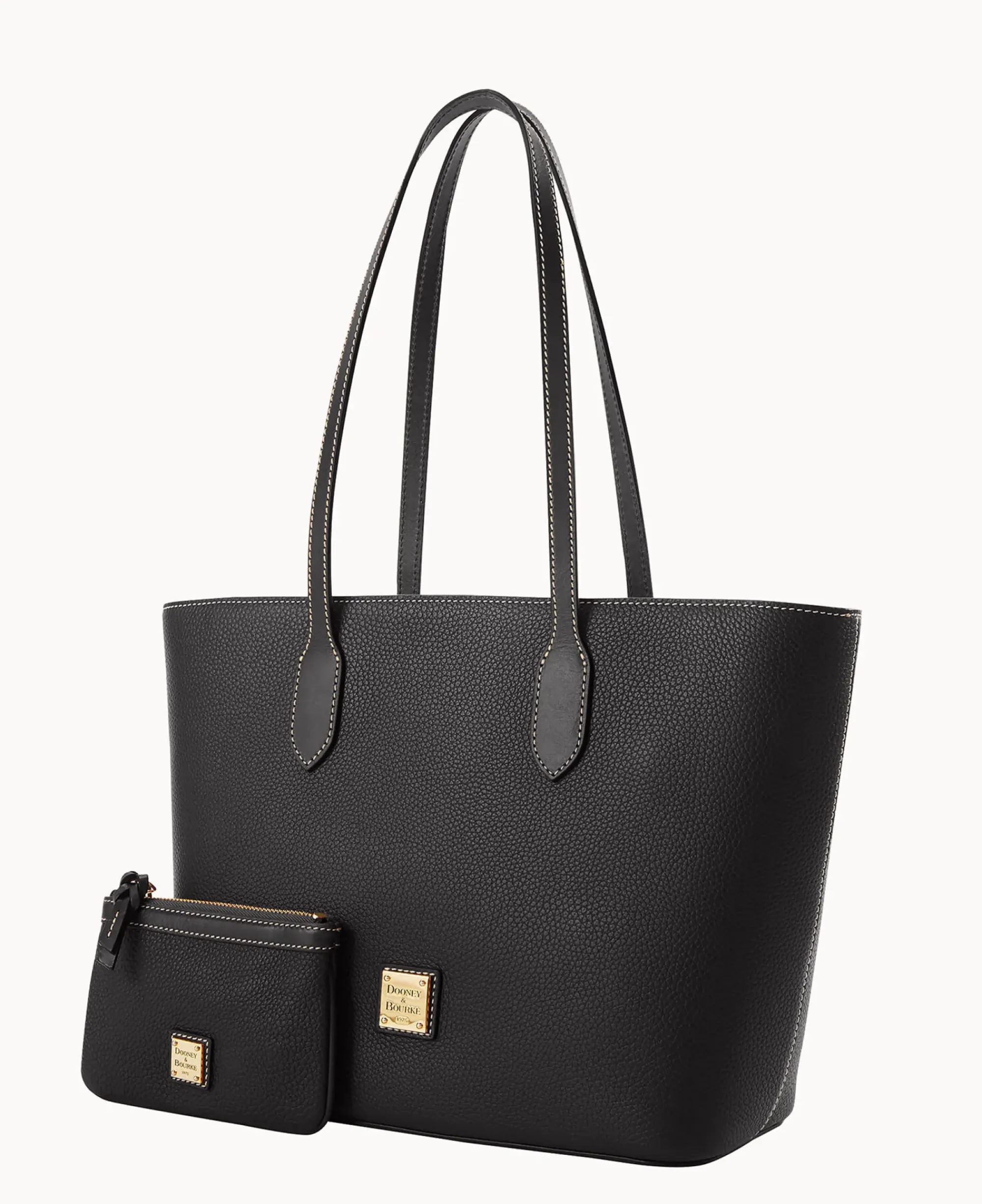 Dooney & Bourke The Pebble Grain Collection|Pebbled Leather<Pebble Grain Tote With Medium Wristlet Black