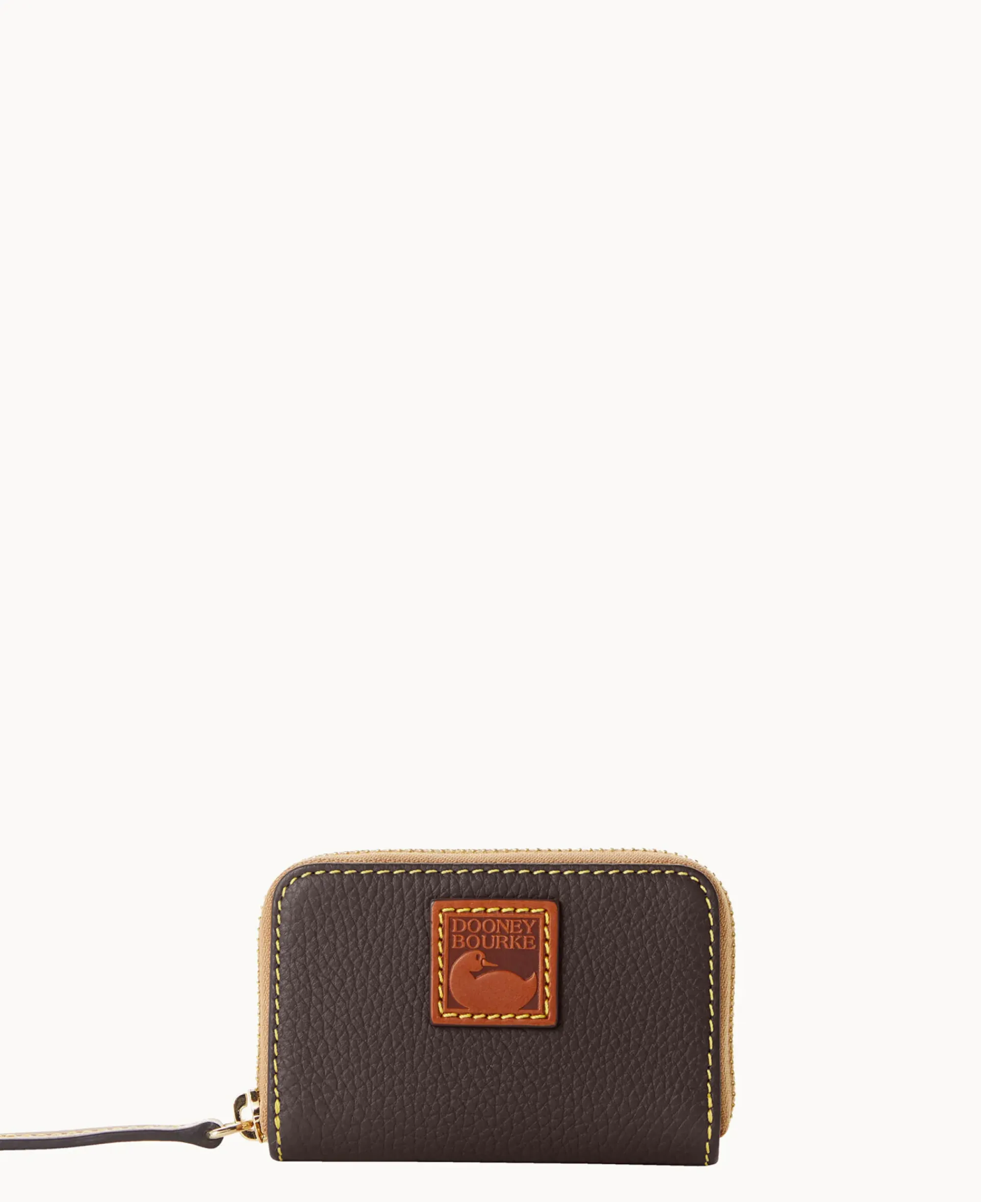 Dooney & Bourke The Pebble Grain Collection|Grab and Go<Pebble Grain Zip Around Credit Card Case Brown Tmoro