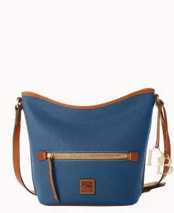 Dooney & Bourke The Pebble Grain Collection|Ready For the Getaway<Pebble Grain Zip Sac Jeans