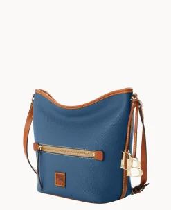 Dooney & Bourke The Pebble Grain Collection|Ready For the Getaway<Pebble Grain Zip Sac Jeans