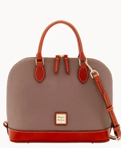 Dooney & Bourke The Pebble Grain Collection|Ready For the Getaway<Pebble Grain Zip Zip Satchel Elephant