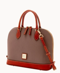 Dooney & Bourke The Pebble Grain Collection|Ready For the Getaway<Pebble Grain Zip Zip Satchel Elephant
